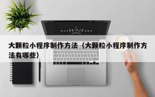 玉溪大颗粒小程序制作方法（大颗粒小程序制作方法有哪些）
